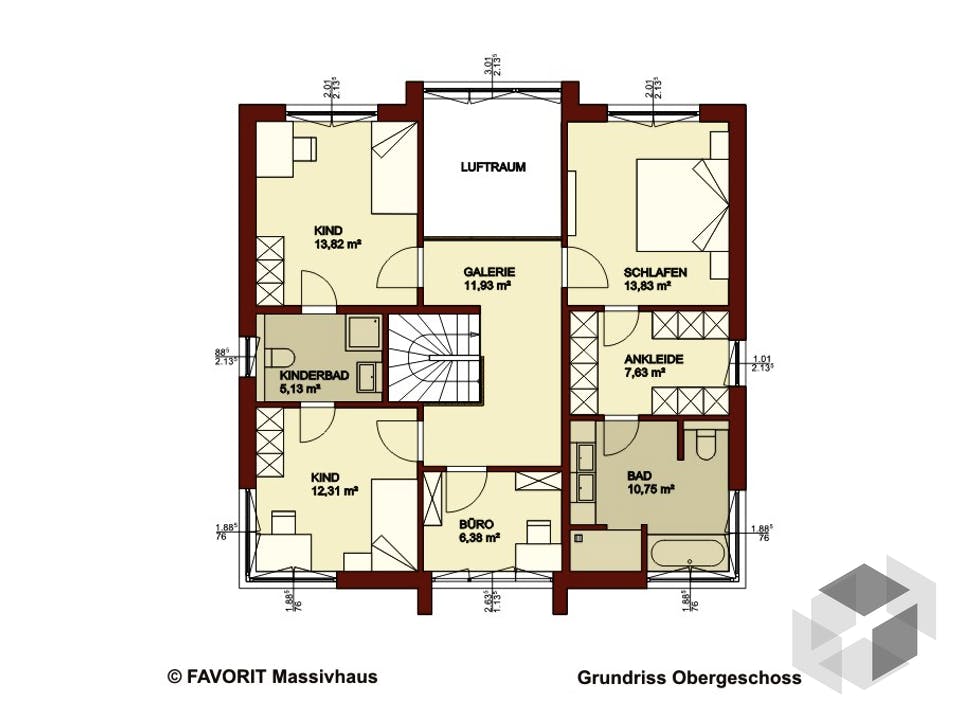 Citylife 178 von Favorit Massivhaus Grundriss