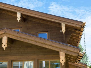 Blockhaus Clara (Hidden) von Rubner Haus Schlüsselfertig ab 330000€, Blockhaus Außenansicht 3