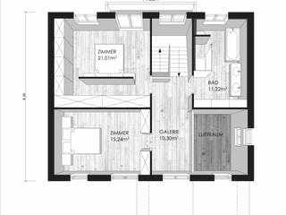 Blockhaus Clara (Hidden) von Rubner Haus Schlüsselfertig ab 330000€, Blockhaus Grundriss 2