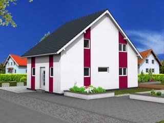 Fertighaus Classic 117 von DIG-Haus Vertriebs Schlüsselfertig ab 220500€, Satteldach-Klassiker Außenansicht 3