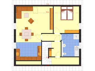 Fertighaus Classic 160 von DIG-Haus Vertriebs Schlüsselfertig ab 273000€, Satteldach-Klassiker Grundriss 1