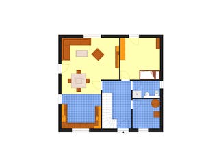 Fertighaus Classic 161 von DIG-Haus Vertriebs Schlüsselfertig ab 243500€, Satteldach-Klassiker Grundriss 2