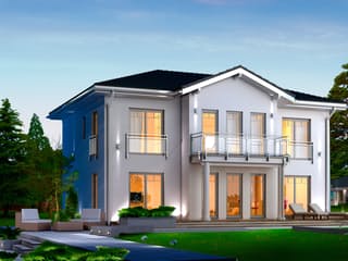 Fertighaus Classic 184 von Danwood - Österreich Schlüsselfertig ab 298300€, Stadtvilla Außenansicht 1