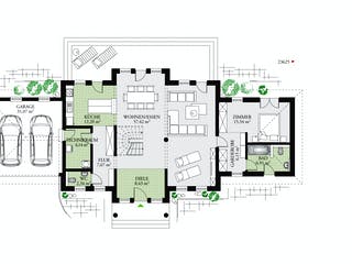 Fertighaus Classic 244 von Danwood - Österreich Schlüsselfertig ab 392100€, Stadtvilla Grundriss 2