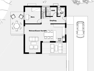 Fertighaus Clemensberg von Becker 360 Schlüsselfertig ab 292900€, Stadtvilla Grundriss 1
