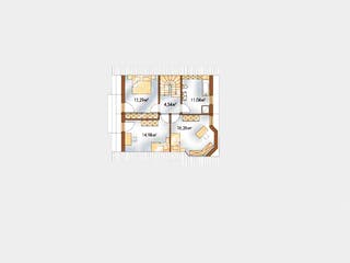 Massivhaus Clever von Wagener Systemhausbau Schlüsselfertig ab 183000€, Satteldach-Klassiker Grundriss 1