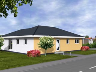 Fertighaus Comfort 121 von DIG-Haus Vertriebs Schlüsselfertig ab 202000€, Bungalow Außenansicht 1