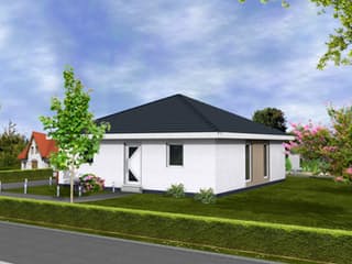 Fertighaus Comfort 92 von DIG-Haus Vertriebs Schlüsselfertig ab 166000€, Bungalow Außenansicht 3