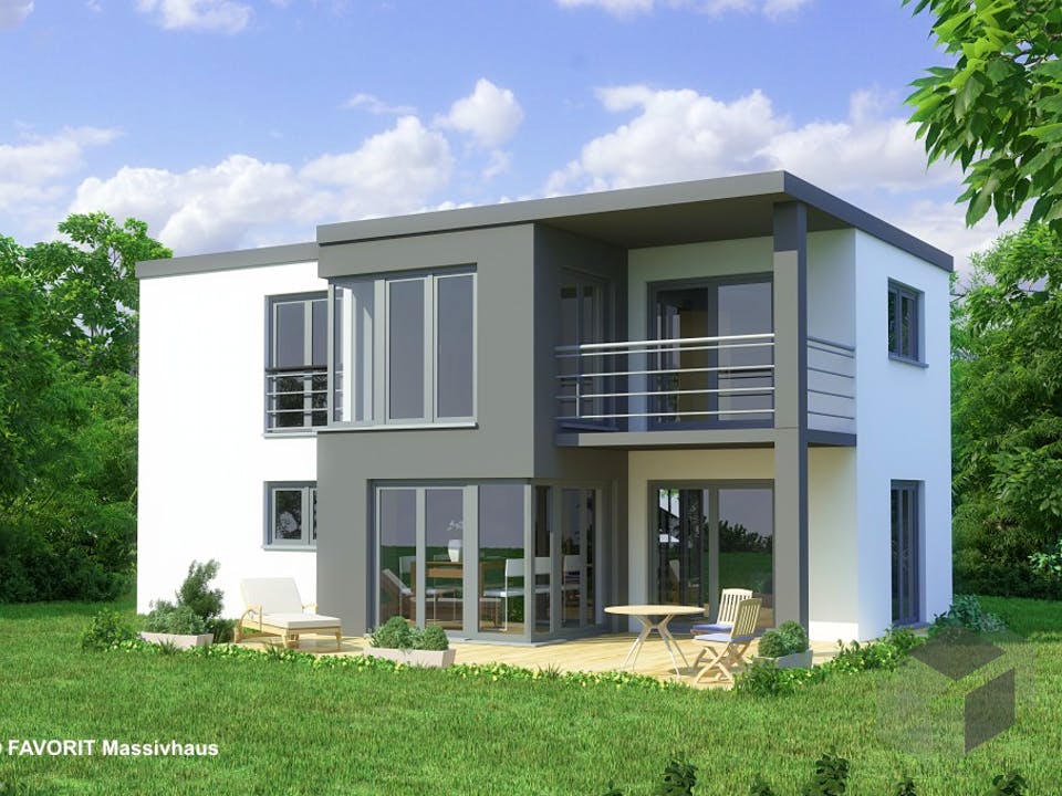 Concept Design 108 von Favorit Massivhaus Außenansicht