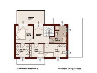 Massivhaus Concept Design 162 von FAVORIT Massivhaus, Cubushaus Grundriss 2