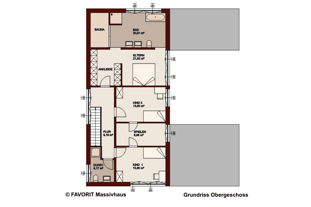 Massivhaus Concept Design 198 von Favorit Massivhaus Schlüsselfertig ab 517160€, Cubushaus Grundriss 2