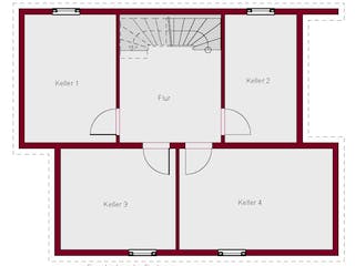 Massivhaus Concept 1.0 P von Ein SteinHaus Ausbauhaus ab 179990€, Pultdachhaus Grundriss 3