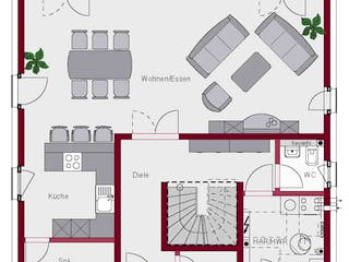 Massivhaus Concept 11.0 von Ein SteinHaus Ausbauhaus ab 155990€, Satteldach-Klassiker Grundriss 1