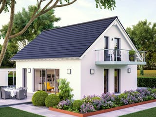 Massivhaus Concept 1.2 von Ein SteinHaus Ausbauhaus ab 131990€, Satteldach-Klassiker Außenansicht 1