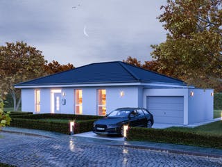 Massivhaus Concept 17.0 B von Ein SteinHaus Ausbauhaus ab 135990€, Bungalow Außenansicht 1