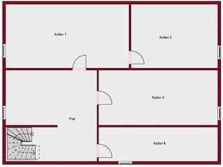Massivhaus Concept 17.0 B von Ein SteinHaus Ausbauhaus ab 135990€, Bungalow Grundriss 2