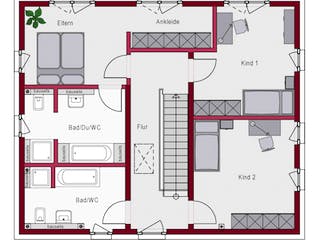 Massivhaus Concept 3.0 S von Ein SteinHaus Ausbauhaus ab 164990€, Stadtvilla Grundriss 2