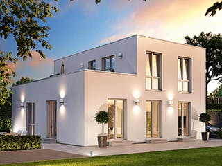 Massivhaus Concept 4.0 S von Ein SteinHaus Ausbauhaus ab 199990€, Cubushaus Außenansicht 1