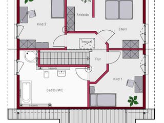 Massivhaus Concept 4.1 von Ein SteinHaus Ausbauhaus ab 142990€, Satteldach-Klassiker Grundriss 2