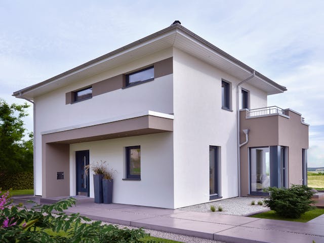 Fertighaus CONCEPT-M 145 Zweibrücken von Bien-Zenker Schlüsselfertig ab 489601€, Stadtvilla Außenansicht 1