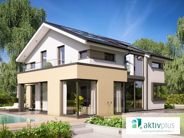 Fertighaus CONCEPT-M 153 Stuttgart von Bien-Zenker Schlüsselfertig ab 836663€, Satteldach-Klassiker Außenansicht 2