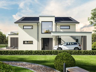 Fertighaus CONCEPT-M 154 Hannover von Bien-Zenker Schlüsselfertig ab 641352€, Satteldach-Klassiker Außenansicht 3