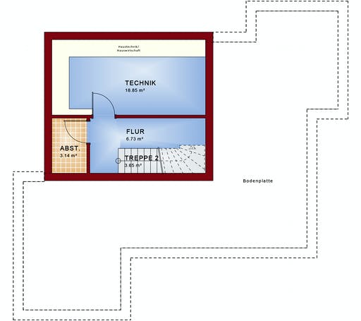 Fertighaus CONCEPT-M 155 Leipzig von Bien-Zenker Schlüsselfertig ab 475847€, Satteldach-Klassiker Grundriss 3