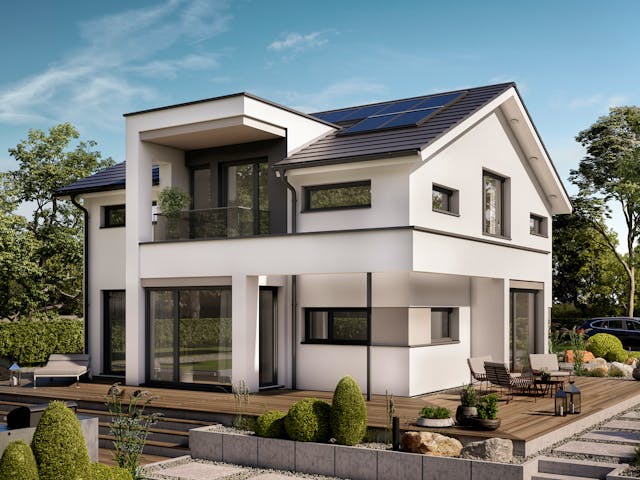 Fertighaus CONCEPT-M 166 Erfurt von Bien-Zenker Schlüsselfertig ab 660848€, Satteldach-Klassiker Außenansicht 3