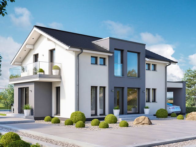 Fertighaus CONCEPT-M 167 Rheinbach von Bien-Zenker Schlüsselfertig ab 569930€, Satteldach-Klassiker Außenansicht 2