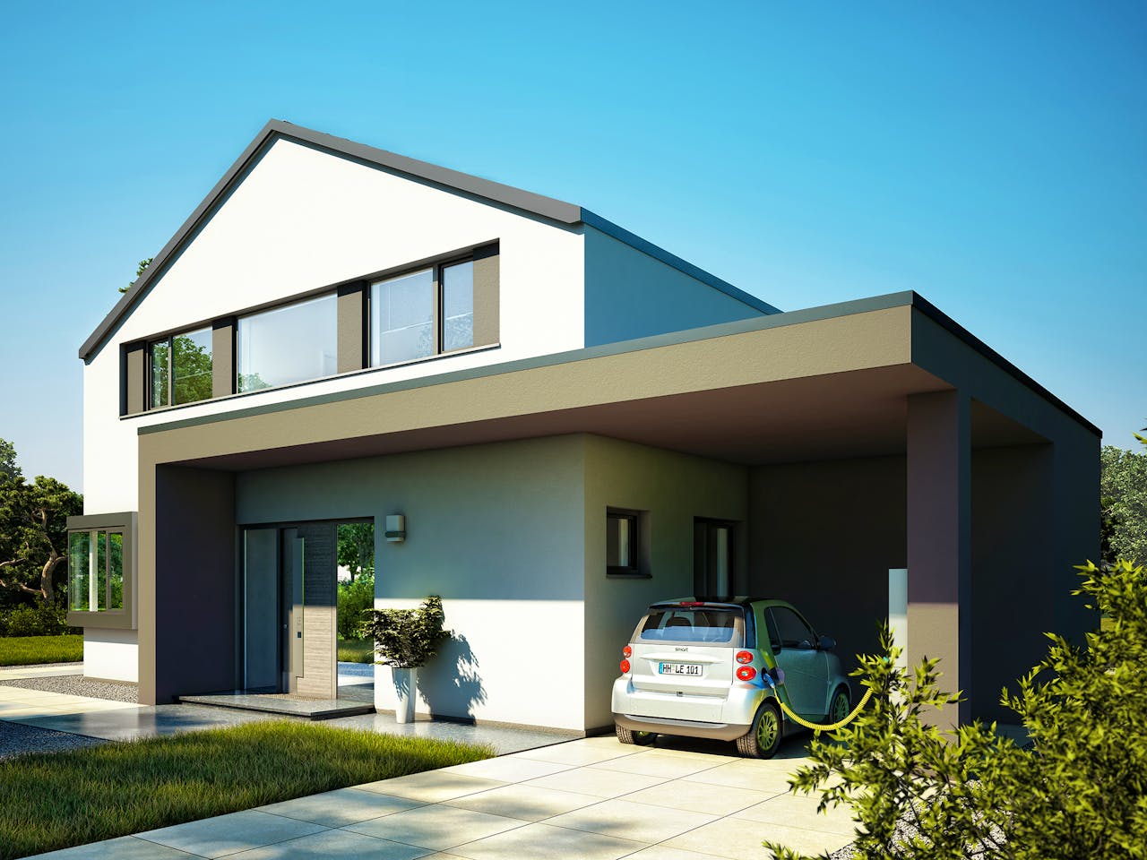 Fertighaus CONCEPT-M 172 Köln von Bien-Zenker Schlüsselfertig ab 772237€, Satteldach-Klassiker Außenansicht 1