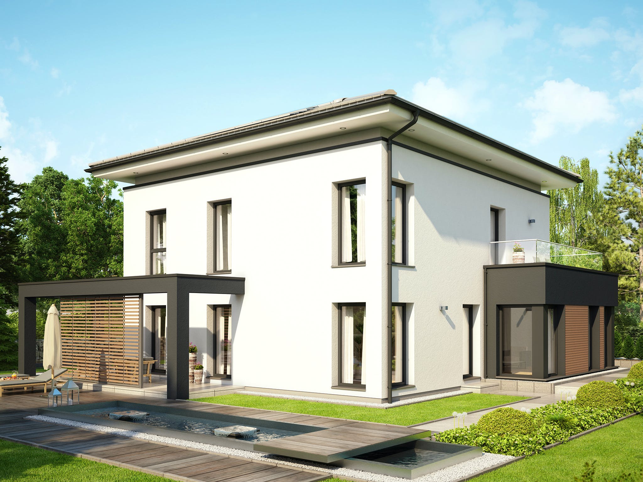 Fertighaus CONCEPT-M 193 Potsdam von Bien-Zenker Schlüsselfertig ab 603029€, Stadtvilla Außenansicht 1