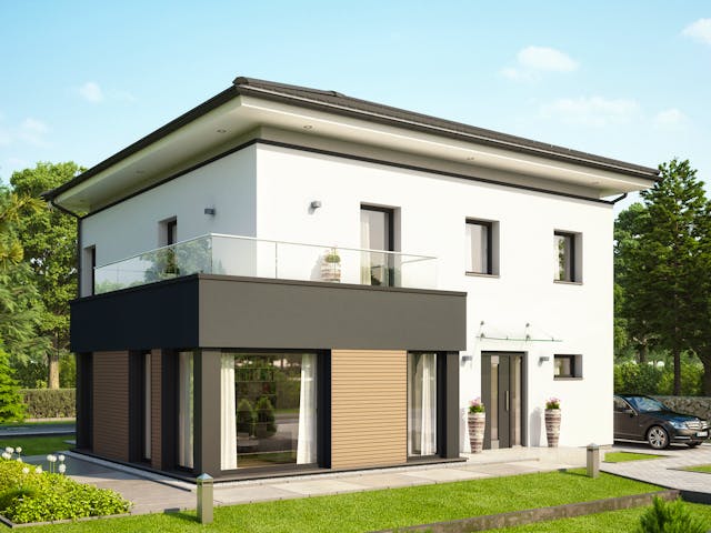 Fertighaus CONCEPT-M 193 Potsdam von Bien-Zenker Schlüsselfertig ab 718368€, Stadtvilla Außenansicht 3