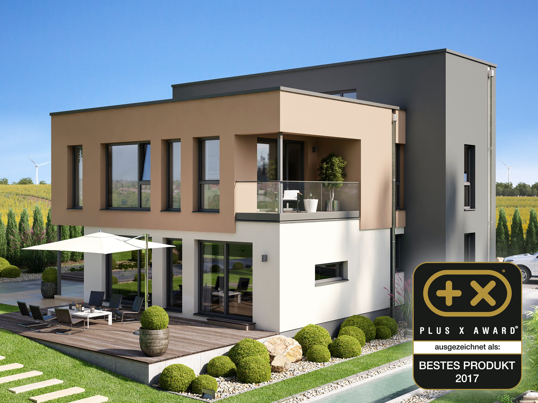 Fertighaus CONCEPT-M 198 Mülheim-Kärlich von Bien-Zenker Schlüsselfertig ab 522736€, Außenansicht 1