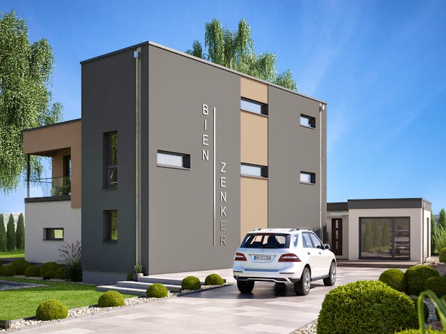 Fertighaus CONCEPT-M 198 Mülheim-Kärlich von Bien-Zenker Schlüsselfertig ab 637715€, Cubushaus Außenansicht 3