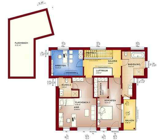 Fertighaus CONCEPT-M 198 Mülheim-Kärlich von Bien-Zenker Schlüsselfertig ab 490881€, Grundriss 2