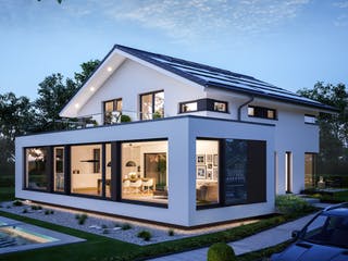 Fertighaus CONCEPT-M 210 Günzburg von Bien-Zenker Schlüsselfertig ab 834028€, Satteldach-Klassiker Außenansicht 4