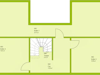 Fertighaus Contur 3 von massa haus Ausbauhaus ab 108999€, Pultdachhaus Grundriss 3