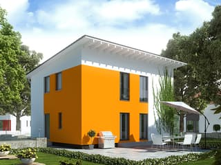 Fertighaus Contur 2 V1 von massa haus Ausbauhaus ab 83999€, Pultdachhaus Außenansicht 1