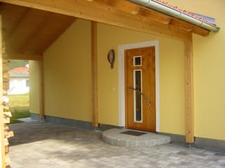 Fertighaus Cornelia von Ludwig Andrä Holzbau Schlüsselfertig ab 293667€, Satteldach-Klassiker Außenansicht 8