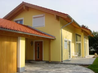 Fertighaus Cornelia von Ludwig Andrä Holzbau Schlüsselfertig ab 293667€, Satteldach-Klassiker Außenansicht 9