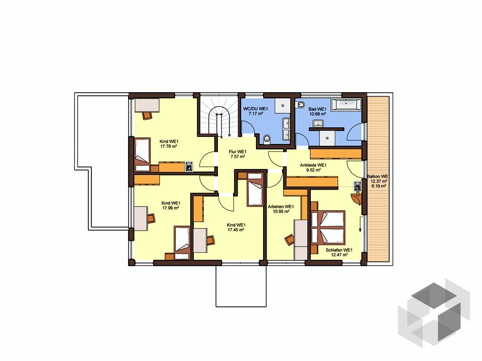 Corradino von Büdenbender Hausbau Grundriss