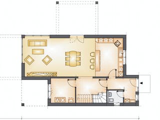 Massivhaus Cube 164 von F.C. Nüdling Fertigteiltechnik Schlüsselfertig ab 344400€, Cubushaus Grundriss 1