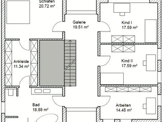 Fertighaus Cube 250 von SOLID-HAUS Schlüsselfertig ab 349700€, Cubushaus Grundriss 2