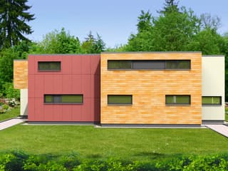 Fertighaus Cube 260 von SOLID-HAUS Schlüsselfertig ab 387900€, Cubushaus Außenansicht 2