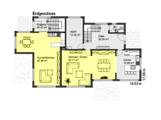 Fertighaus Cube 260 von SOLID-HAUS Schlüsselfertig ab 387900€, Cubushaus Grundriss 1