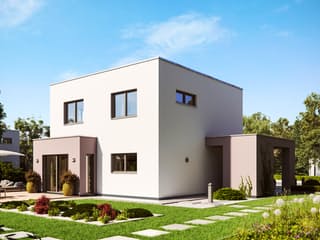 Fertighaus Cube 6 von massa haus Ausbauhaus ab 118999€, Cubushaus Außenansicht 1