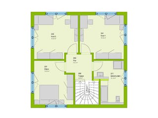 Fertighaus Cube 6 von massa haus Ausbauhaus ab 118999€, Cubushaus Grundriss 2