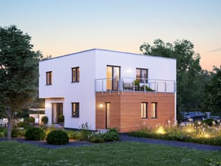 Fertighaus Cube 8 von massa haus Ausbauhaus ab 139999€, Cubushaus Außenansicht 1