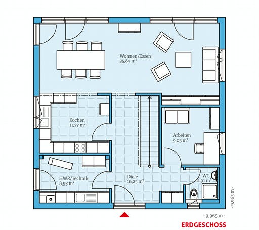 Hanse - Cubus 167 Floorplan 1