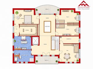 Massivhaus Stadtvilla Havelblick von Mein Haus Bausysteme, Stadtvilla Grundriss 3